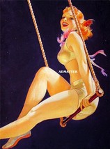 William Fulton Soare Circus Pin-up Girl Sexy Flying Trapeze! - $9.89