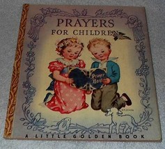 Prayers for Children 1942 Little Golden Book #5 Rachel Taft Dixon - $19.95