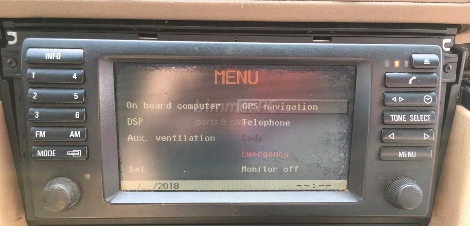 BMW E38 E39 Widescreen Navigation Head Unit 16x9 Display Radio 2001 ...