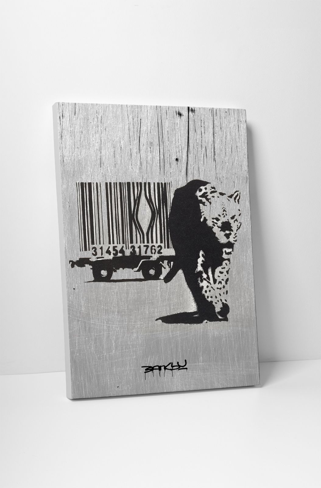 BONUS BANKSY WALL DECAL! Banksy Mild Mild West Gallery Wrapped Canvas Print
