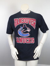 Vancouver Canucks Shirt (VTG) - Block Script with Orica Logo - Men's Medium - $55.00
