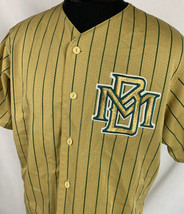 Vintage Milwaukee Brewers Jersey Sewn MLB Baseball Gold USA Pinstripe Me... - $69.99