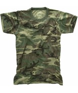 Kids Woodland Camouflage Super Soft Distressed Vintage Style Military T-... - $12.99