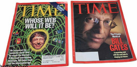 TIME Magazine Lot of 2: BILL GATES 1996 & 1997 