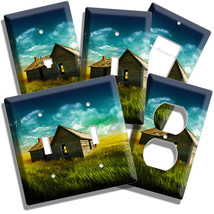 Old Wooden Farm House Cabin Weat Field Wind Vane Room Decor Light Switch Outlets - $9.29+