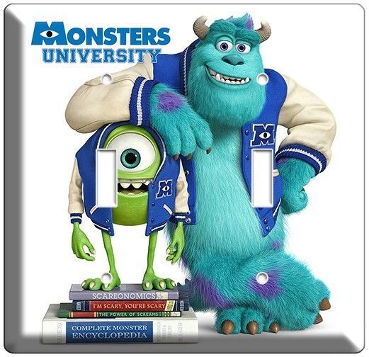 MONSTERS UNIVERSITY MIKE SULLY LIGHT SWITCH COVER OUTLET BOYS ROOM DECOR COMBO