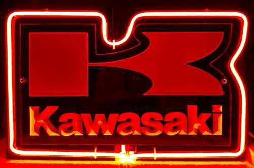 Kawasaki Motorcycles 3D Acrylic Beer Bar Neon Light Sign 11’’ x 7’’ - Neon