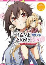 Frame Arms Girl DVd (Vol.1-12 end + Movie) with English Subtitle Ship From USA