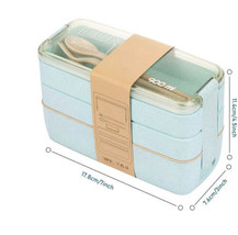 1pc Green Plastic Silverware-Bento Box Set With Dividers. - $28.71