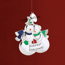 LENOX 2008 Our First Christmas Snow Couple Ornament  - $18.99