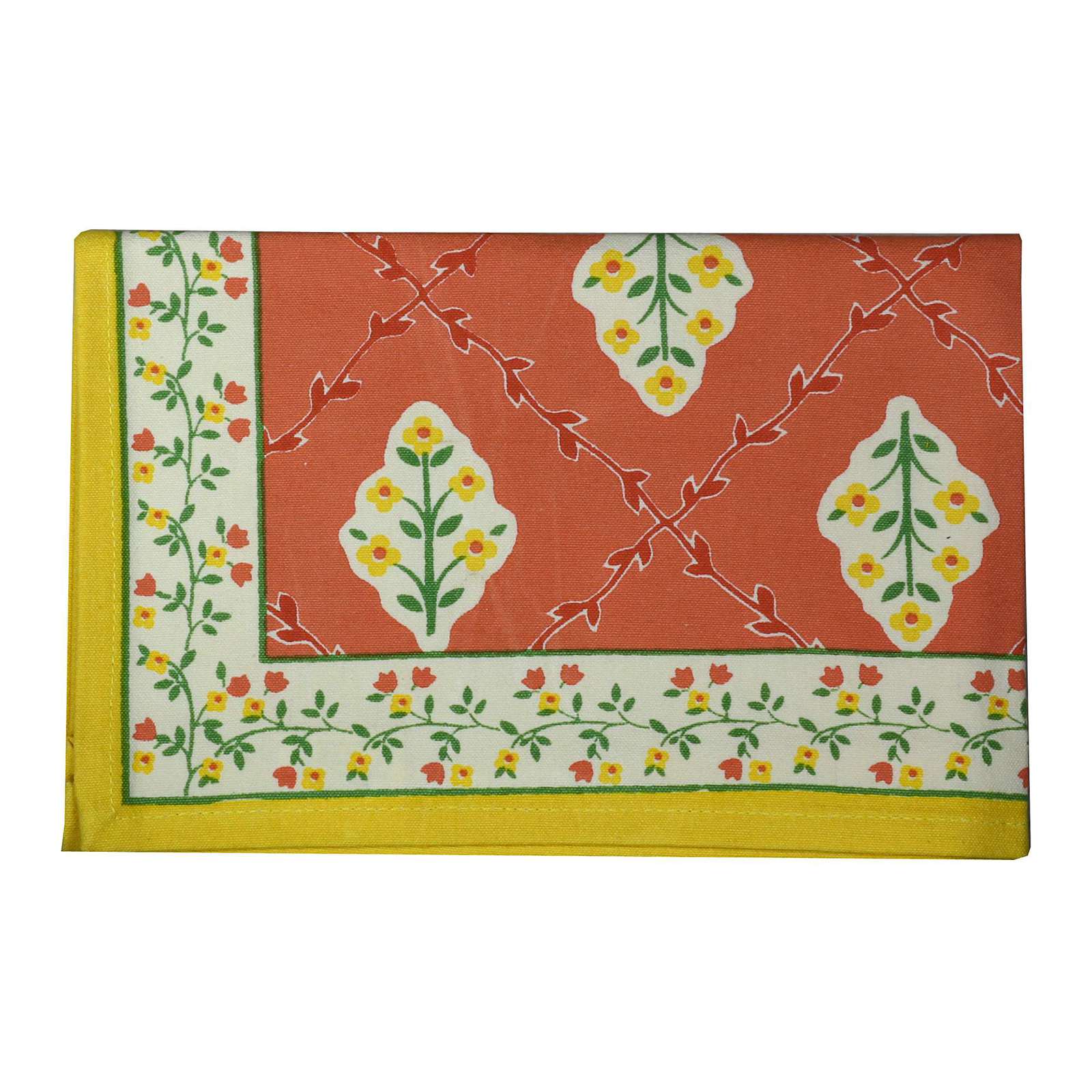 Table Placemats Set of 6 Cotton Rectangular Spring Decor Floral Placemats