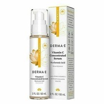 NEW DERMA E Vitamin C Concentrated Serum with Hyaluronic Acid Antioxidan... - $23.48