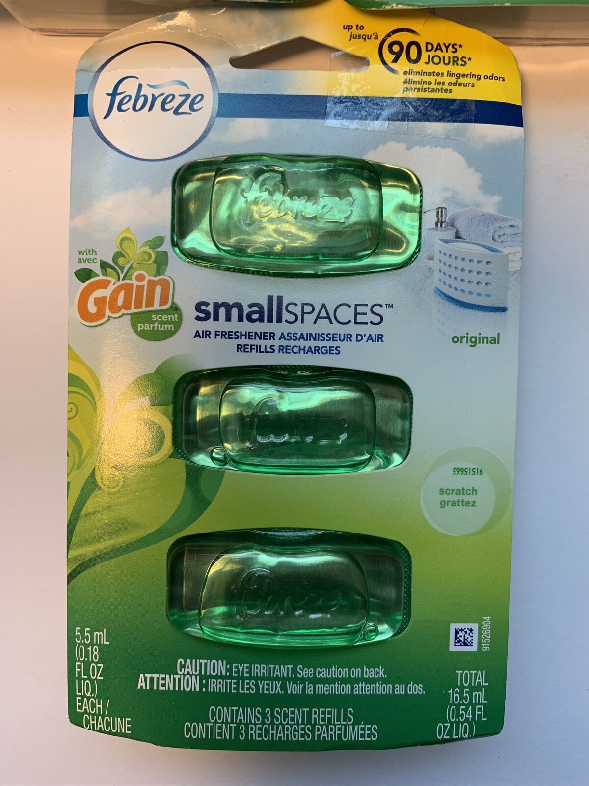Lof Of 3 Febreze Small Spaces Air Freshener 3 Refills Gain Original Scent NEW Air Fresheners