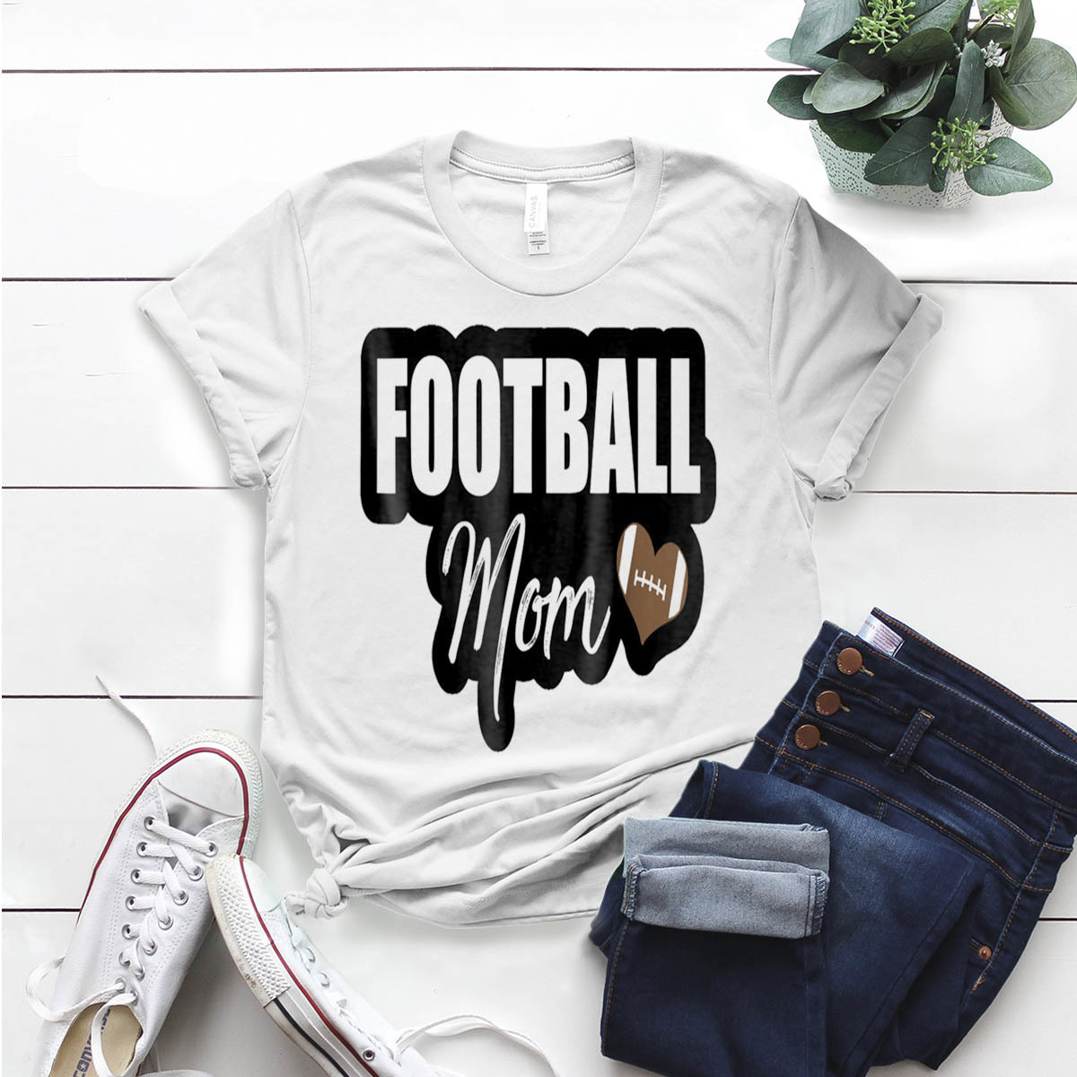 Football Mom T- Shirt Birthday Funny Ideas Gift Vintage - T-Shirts