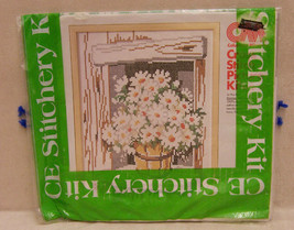 Daisies Cross Stitch Picture Kit 12&quot; x 16&quot; New Complete Kit - $10.30