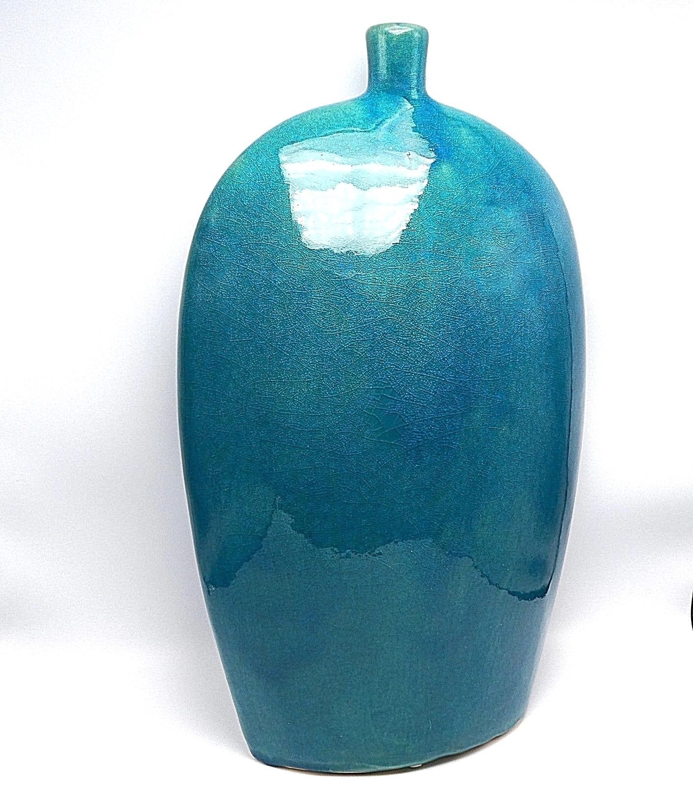 Large Art Pottery Floor Vase Bottle 20 X12 And 50 Similar Items