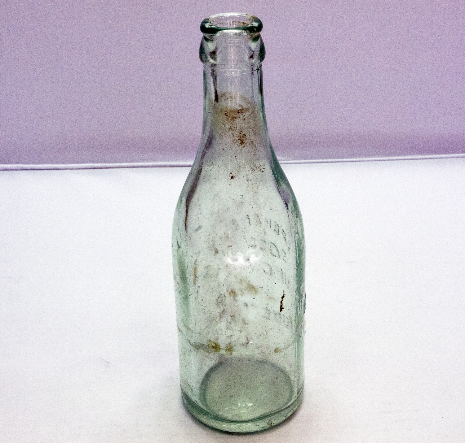 Vintage Clear Glass Bottle From The Spokane Soda Bottling Works Sodas