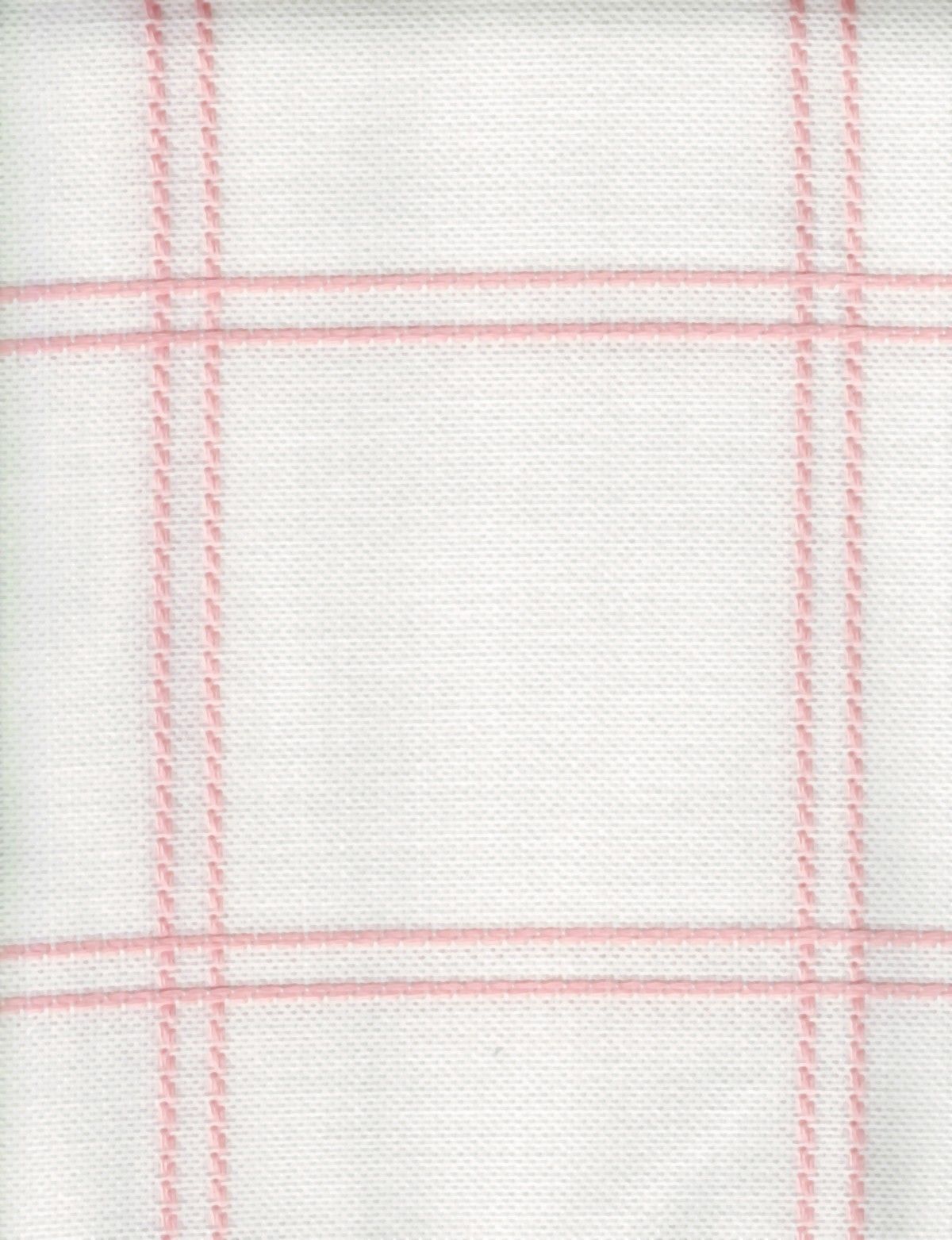 ZWEIGART Cross Stitch Anne Cloth Afghan 18 count White with Pink lines ...