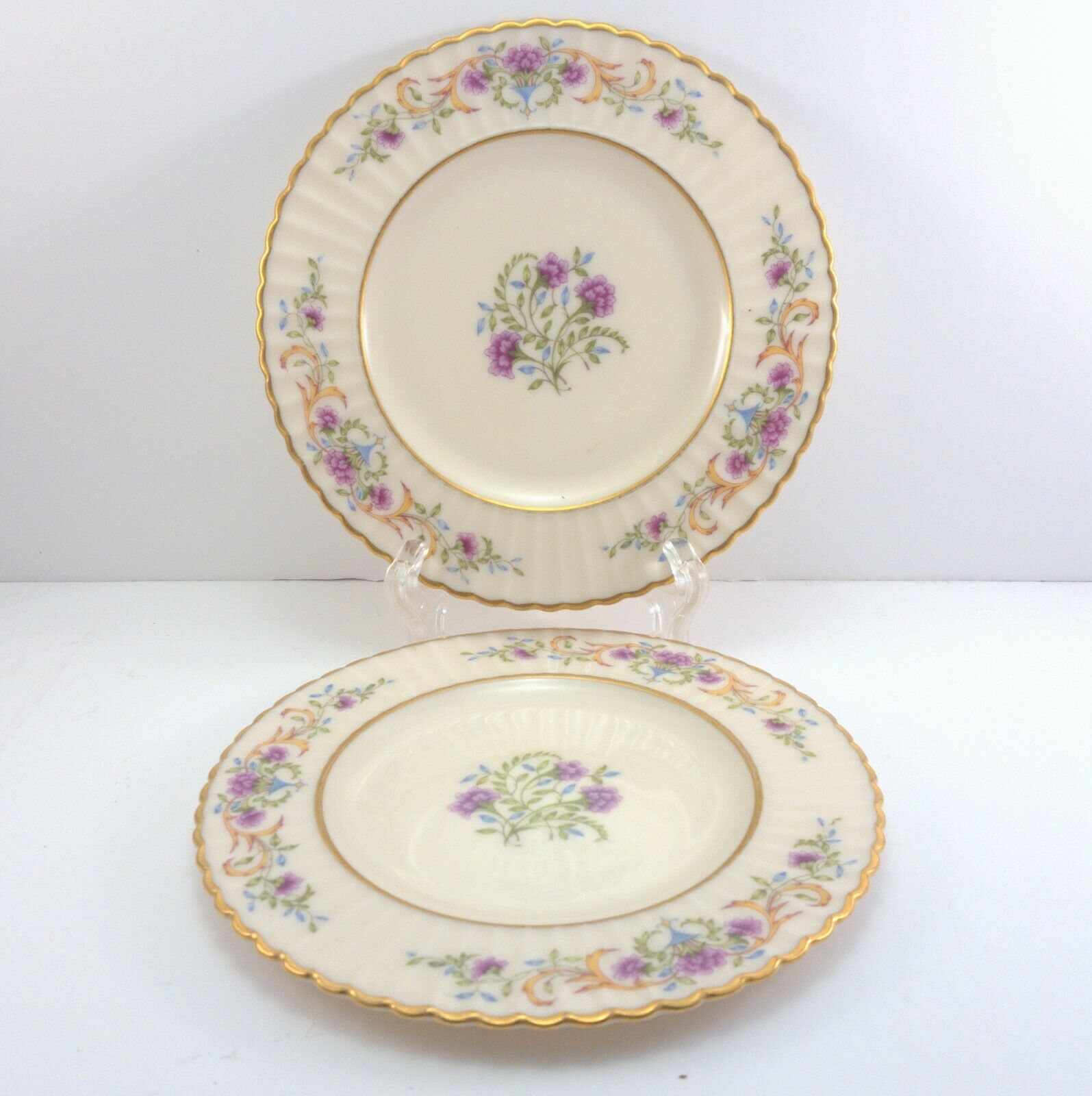 Lenox Dinner Plate Pottery & Glass GOLD TRIM Dinner Plate V308 Made in