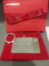 NIB Starbucks Sterling Silver 2014 Limited Edition Keychain Gift Card No... - $177.61