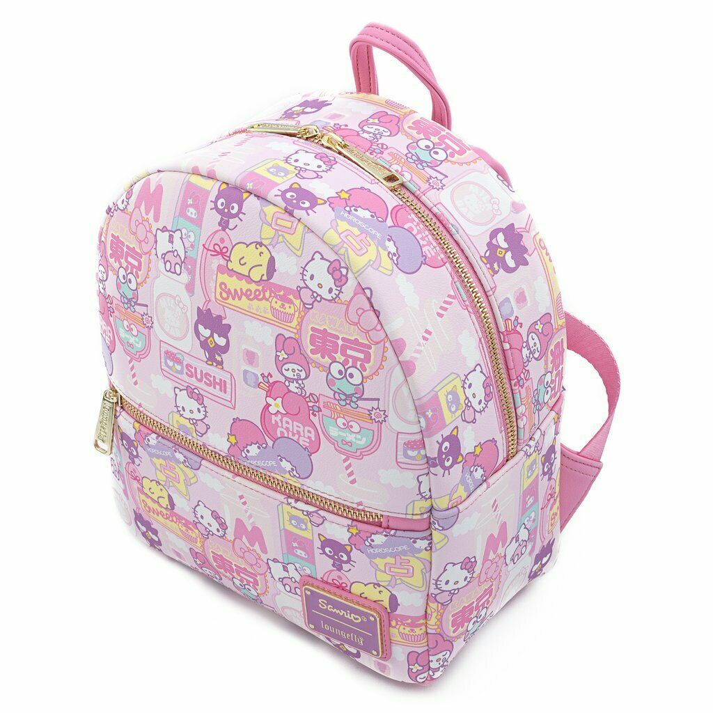 Loungefly Sanrio Hello Kitty Keroppi Kawaii Convertible Mini Backpack ...