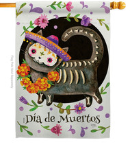 Dia De Muertos Cat House Flag Day Of Dead 28 X40 Double-Sided Banner - $36.97