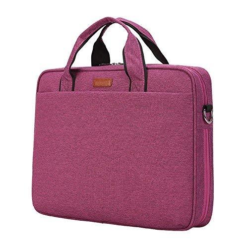 Laptop Shoulder Briefcase Simple Style 14 Inches High Capacity Computer Bag
