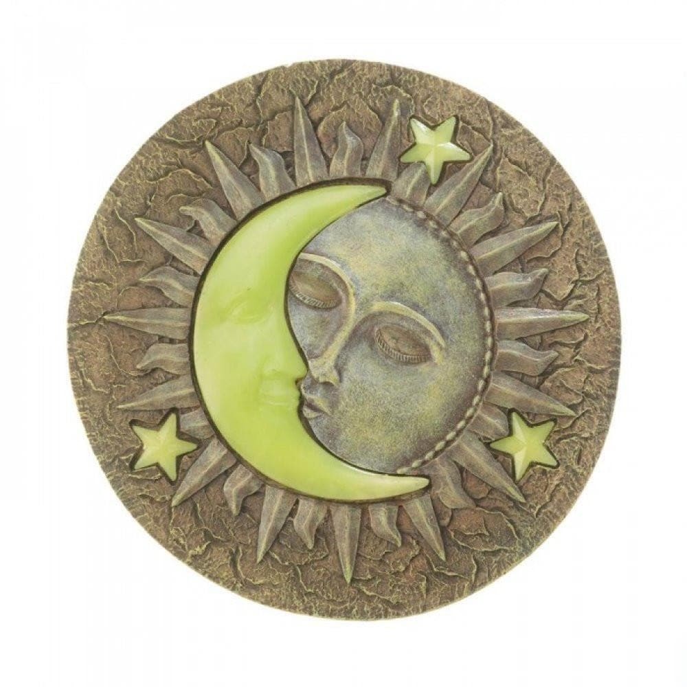 Set of 6 Sun And Moon Glowing Stepping Stones