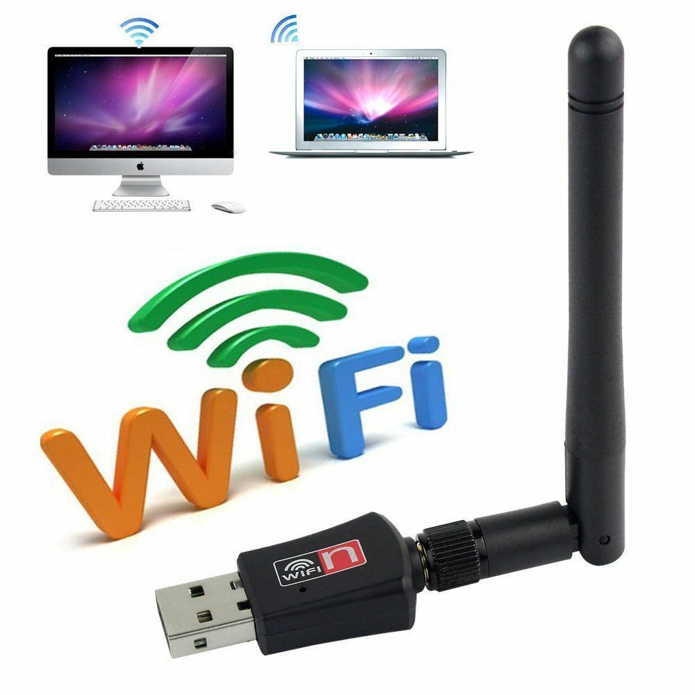 600Mbps Dual Band 2.4 Wireless USB WiFi Network Adapter 802.11g/b/n AC w/Antenna