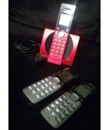 VTech CS6919-16 Handset Cordless Phone with Digital Answering Red + 2 Ph... - $11.87