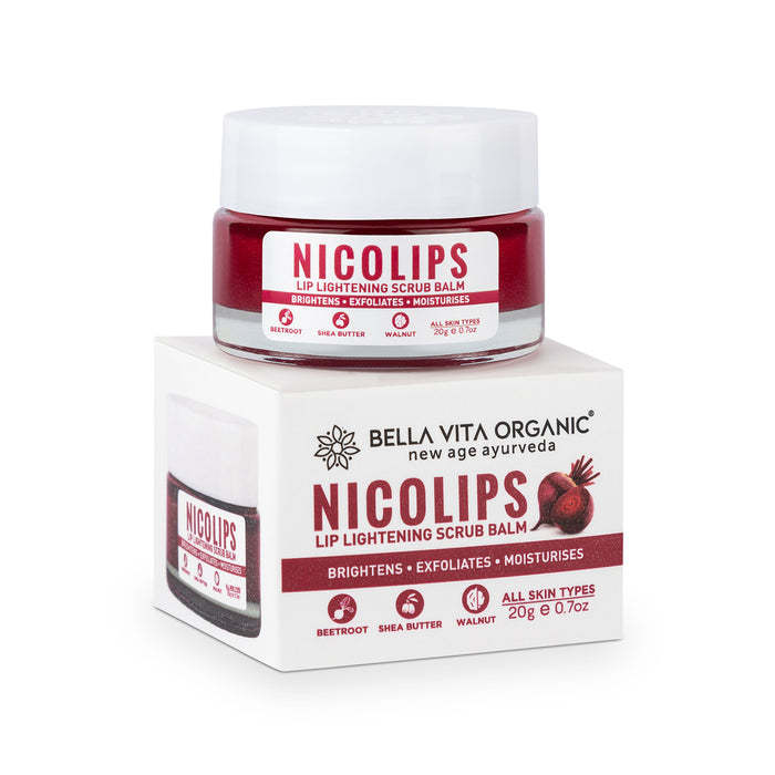 NicoLips Lip Bightening Scrub, 20gm  Lip Brightening, Nousrishing & Repairing - $30.92