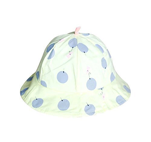Yellow,Sun-resistant Pure Cotton Comfortable Ventilate Bucket Hat/Kid Cap