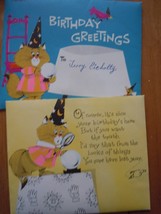 Mid Century American Greetings Multi Size Birthday Greetings Card 1960s - $6.99