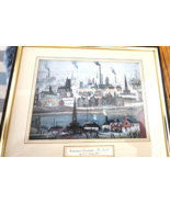 J S Lowry RA Graphic Arts Industrial Landscape: The Canal Framed Art Vin... - $44.88