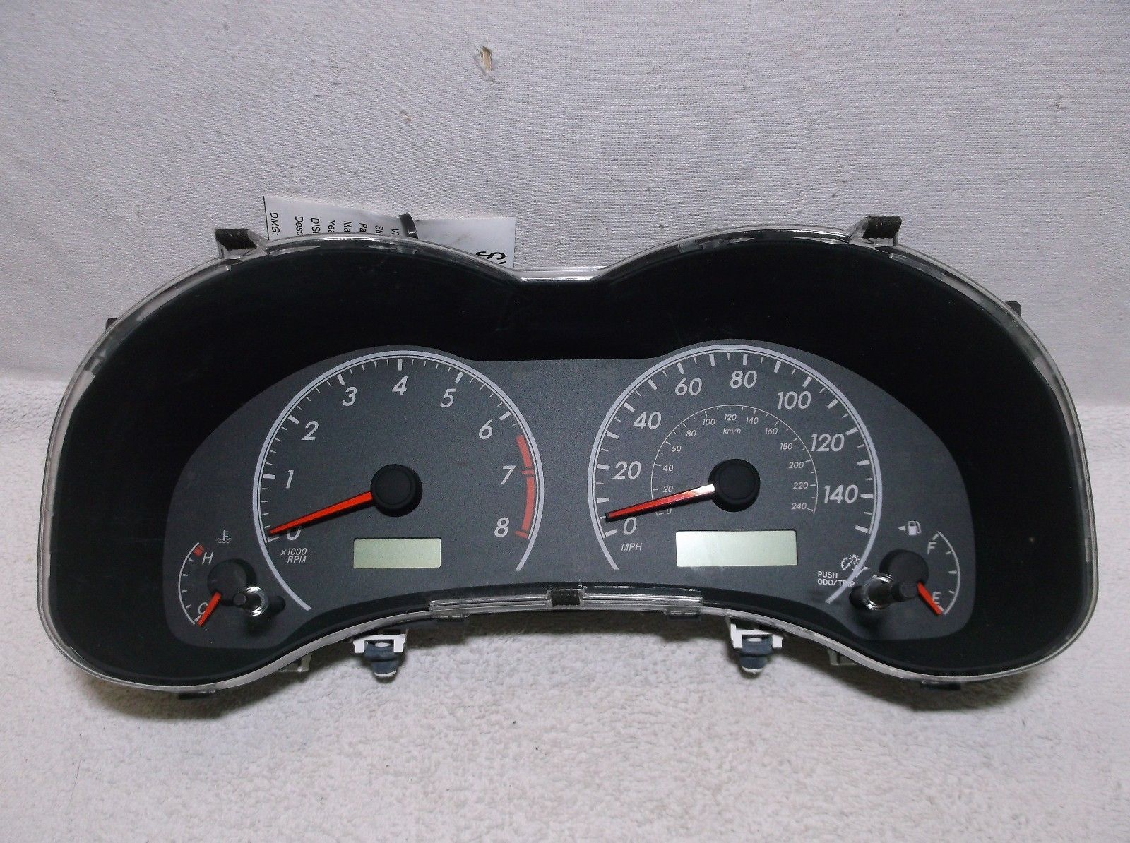 1213 TOYOTA COROLLA 18K SPEEDOMETER/INSTRUMENT/GAUGE/CLUSTER/SPEEDO