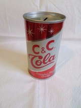 Vintage Rare Style Large Snowflake C&amp;C Cola  Flat Top Soda Pop Can Coin ... - $55.44