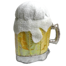 Beer Plush Mug Hat Stein Glass Funny Novelty Halloween Costume Oktoberfe... - $9.74