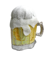 Beer Plush Mug Hat Stein Glass Funny Novelty Halloween Costume Oktoberfest Adult - $9.74