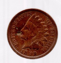 1899 Indian Head Cent Circulated and Pitted abt Fair - £1.59 GBP