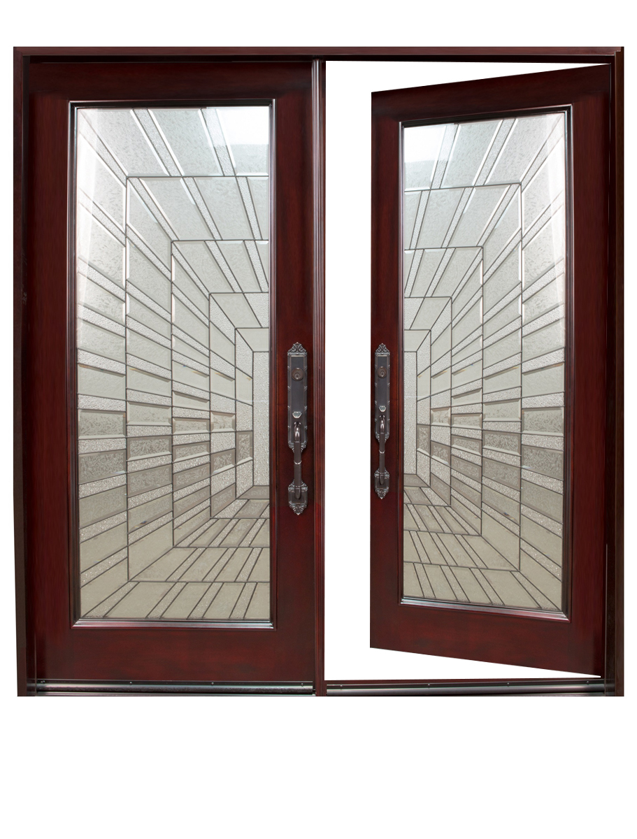 Time Tunnel 36X80X2Right hand swingin Exterior Front Entry Double Wood