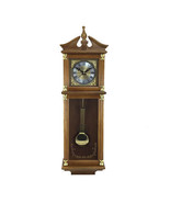 Bedford Clock Collection 34.5 Inch Chiming Pendulum Wall Clock in Antiqu... - $159.01