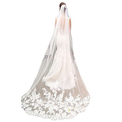 Bride White Wedding Veil/Church Wedding Veils/Elegant Headwear-K