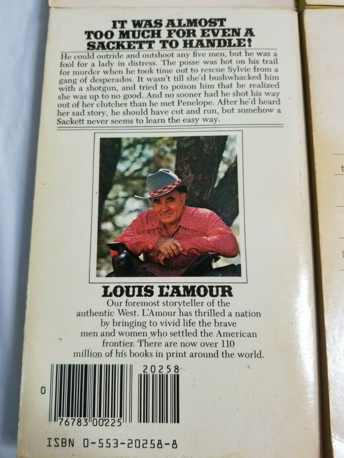 4 Vintage LOUIS L'AMOUR Paperback Books Lot BROKEN GUN, Strong Live ...