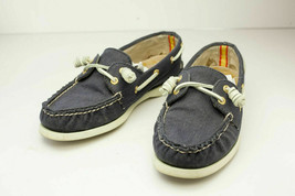 Sperry Top-Sider 6.5 Blue Canvas Boat Shoes Womens - $26.00