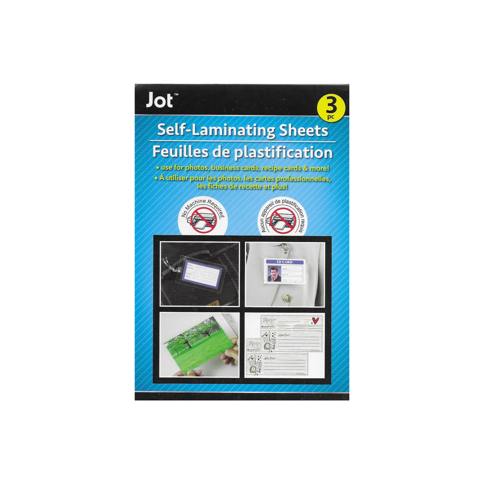 Jot SelfLaminating Sheets (3pc) Laminating Rolls, Sheets & Pouches