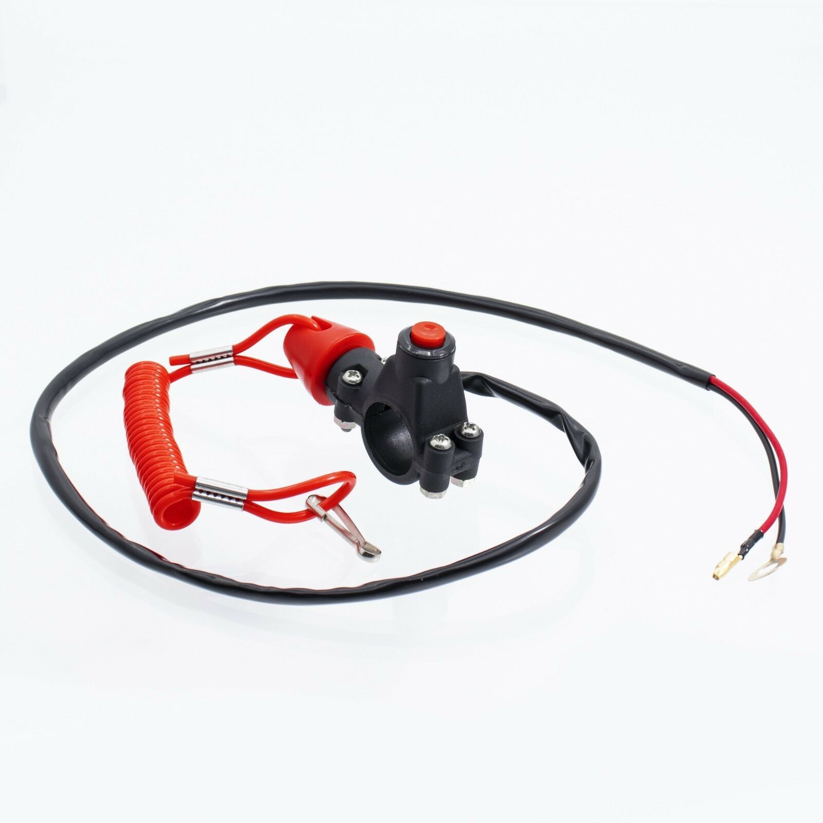 Boat Motor Kill Stop Switch 12V Safety Tether Lanyard Cord For Yamaha