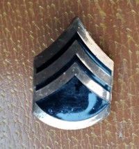 Vintage Us Army Staff Serg EAN T E-6 New York Manufacturer Lapel Pin - $8.49