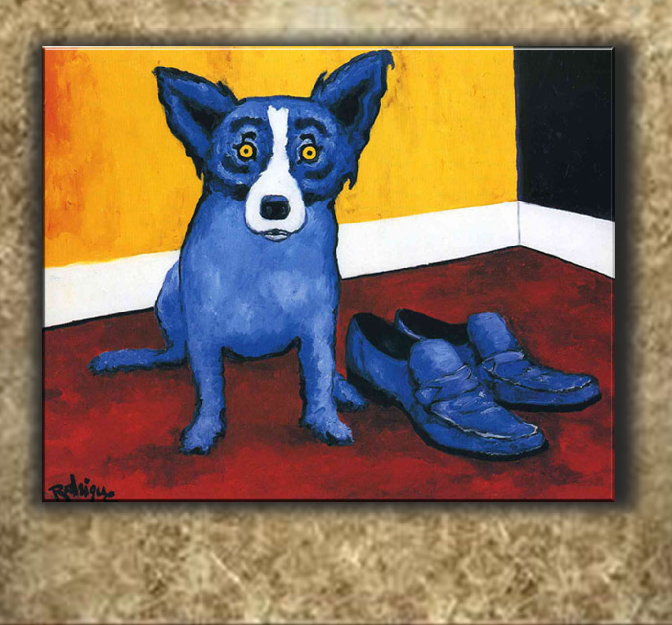 Rodriguez Art oil painting printed on canvas home decor Blue Dog