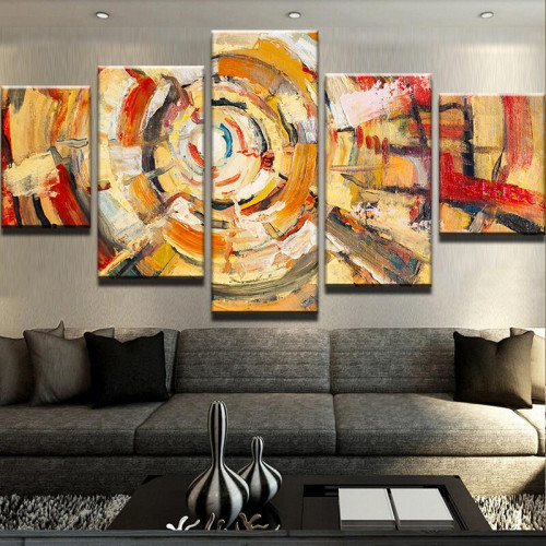 Framed 5 Pieces ON TARGET Canvas Print Painting Wall Art Picture Home