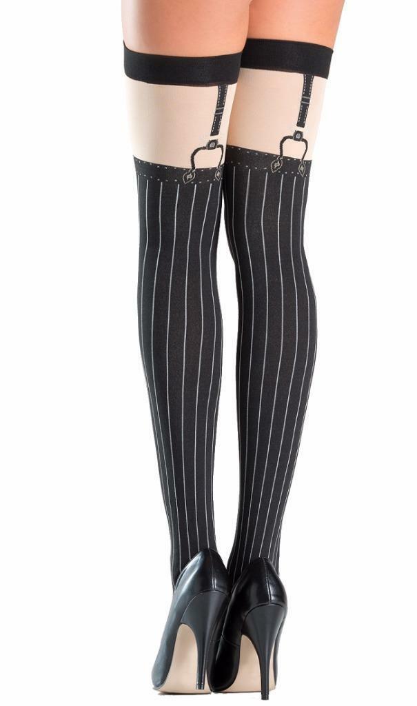 thigh high suspender boots